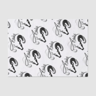 Papel De Seda Aries plateados Ram Zodiac