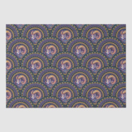 Papel De Seda Aries Zodiac Mandala Art Decó Vieira