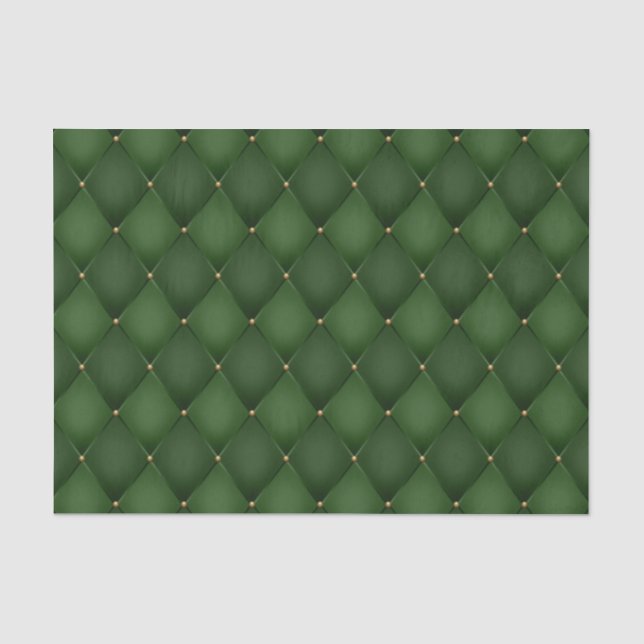 Papel De Seda Arlequín Diamante Esmeralda Verde Decoupage (Anverso)