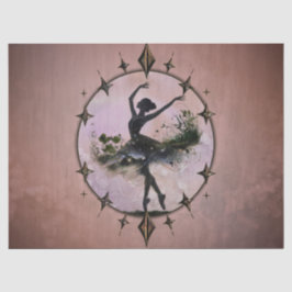 Papel De Seda Armonía del movimiento La bailarina en la luz de l