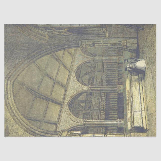 Papel De Seda Arquitectura de arcos de iglesia (Anverso)