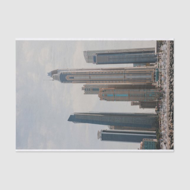 Papel De Seda Arquitectura de Dubai Marina (Anverso)