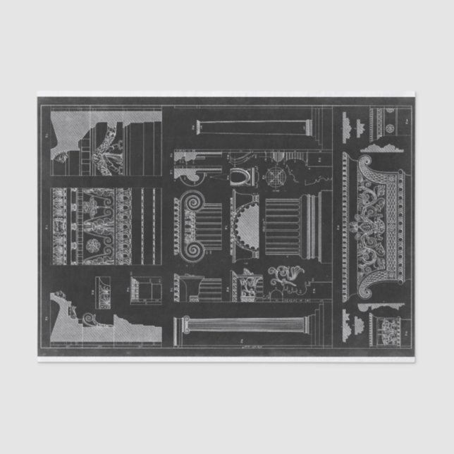 Papel De Seda Arquitectura gráfica IV (Anverso)