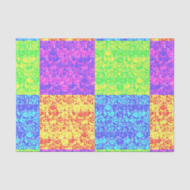 Papel De Seda Arreglo de burbujas de arte pop arcoiris