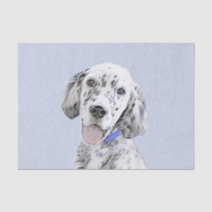 Papel De Seda Arreglo de inglés azul Belton Pintura de perro