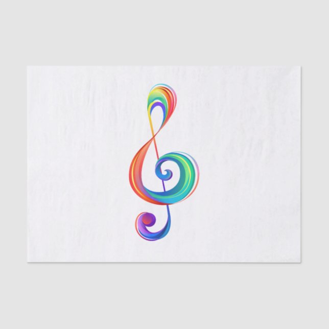 Papel De Seda Arroyo arcoiris estratificado (Anverso)
