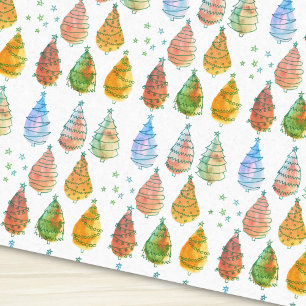 Papel De Seda Arroz de árboles de Navidad