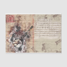 Papel De Seda Art Collage Bango Music 31 Decoupage