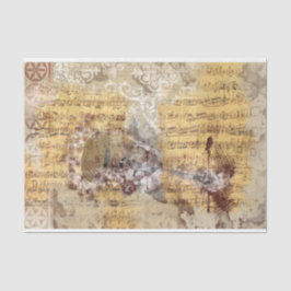 Papel De Seda Art Collage Music 29 Decoupage Tissue Paper