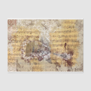 Papel De Seda Art Collage Music 29 Decoupage Tissue Paper