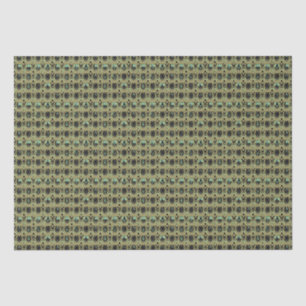 Papel De Seda Art Deco de Esmeralda y Oro