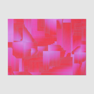 Papel De Seda Art Decó Rosa Caliente