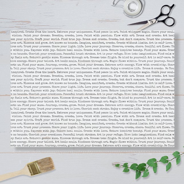 Papel De Seda Art Journal Affirmations (Subido por el creador)