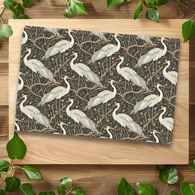 Papel De Seda Art Nouveau Crane Bird Seamless (Subido por el creador)