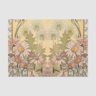 Papel De Seda art nouveau daisy y dandelion 4