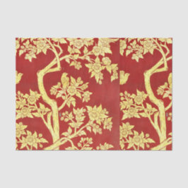 Papel De Seda art nouveau, deco, asiático, gold, red, vintage, r