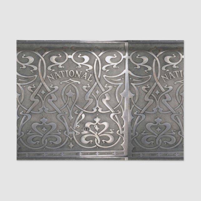 Papel De Seda Art Nouveau,estilo jugen,Noruega,aalesl,original,m (Anverso)