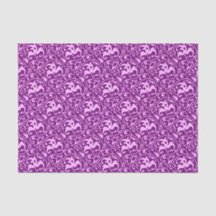Papel De Seda Art Nouveau Ikat - Orquídea y Púrpura