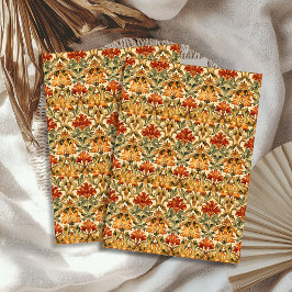 Papel De Seda Art Nouveau Morris otoño colores pastel otoñales