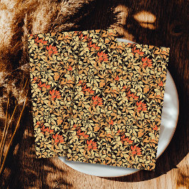 Papel De Seda Art Nouveau Morris otoño hojas pastel otoñales