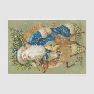 Papel De Seda Art Santa Santa Cláusula Postcard San Nick Nichola