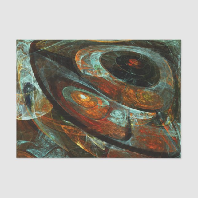 Papel De Seda Arte abstracto de división de tiempo (Anverso)