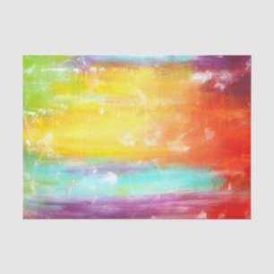 Papel De Seda Arte abstracto de los colores verdaderos