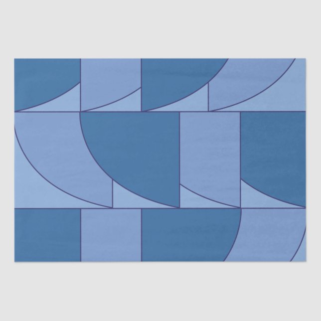 Papel De Seda Arte abstracto geométrico (Anverso)