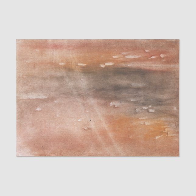 Papel De Seda Arte acuático marrón (Anverso)