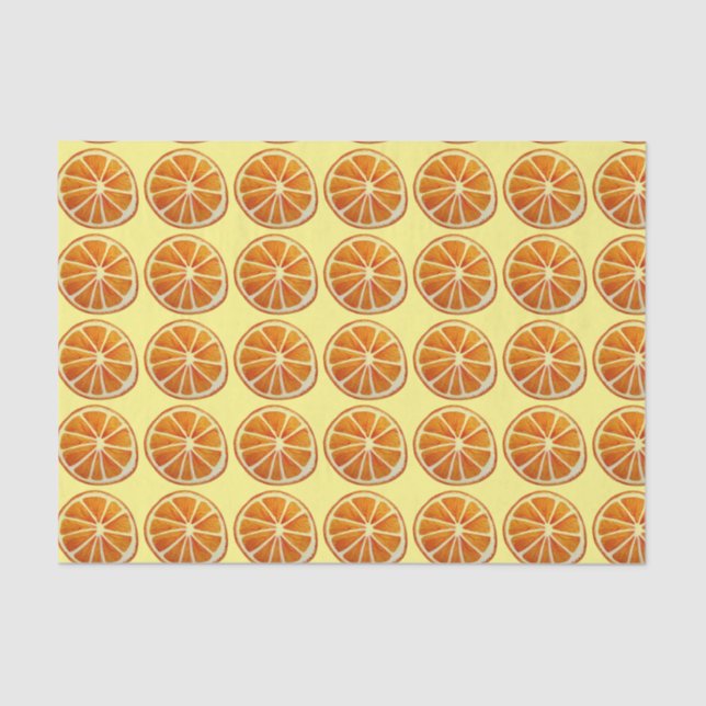 Papel De Seda Arte anaranjado del modelo de la fruta del (Anverso)