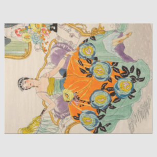 Papel De Seda Arte Art Decó Gran Gatsby Flapper