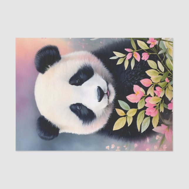 Papel De Seda Arte Botánico Panda (Anverso)
