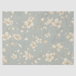 Papel De Seda Arte Botánico Vintage Elegante de Línea