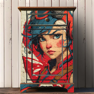 Papel De Seda Arte Callejero de Anime Urbano Grafiti de Ladril