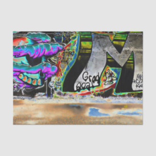 Papel De Seda Arte callejero urbano de letras en graffiti