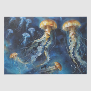 Papel De Seda Arte de aceite Medusas Decoupage