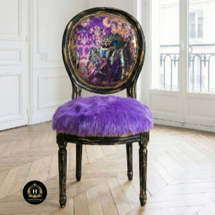 Papel De Seda Arte de araña de púrpura real caprichosa