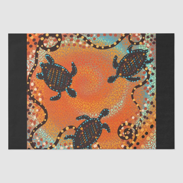 PAPEL DE SEDA ARTE DE AUSTRALIA   (Anverso)