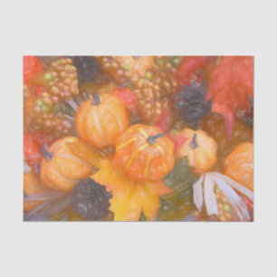 Papel De Seda Arte de boceto digital de calabaza otoño naranja h