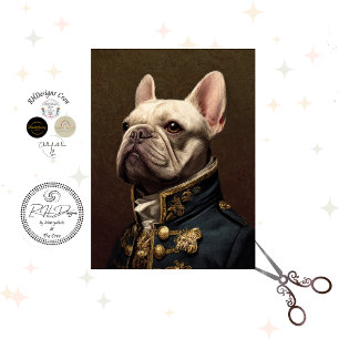 Papel De Seda Arte de Bulldog Francés Regio Decoupage