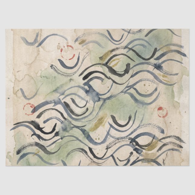 Papel De Seda Arte de Caligrafía Japonesa Vintage (6) (Anverso)