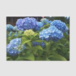 Papel De Seda Arte de decoupage con flores de hortensias azules 