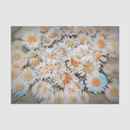 Papel De Seda Arte de decoupage de flor blanca de impresión de m