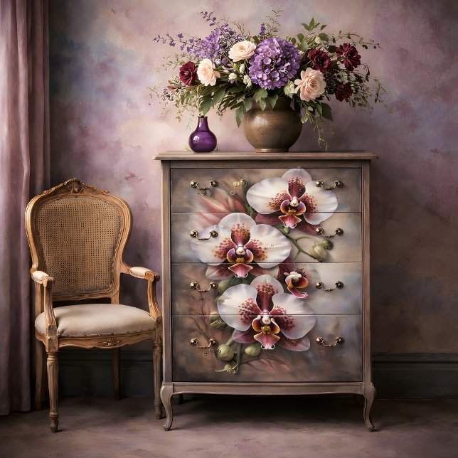 Papel De Seda Arte de decoupage de orquídea exótica (Exotic Orchid Art Decoupage Tissue Paper)