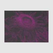 Arte de decoupage floral negro rosa girasol