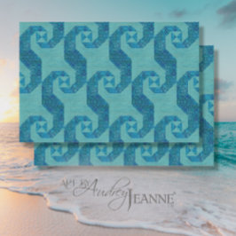 Papel De Seda Arte de diseño de patrones de trama de trama azul 