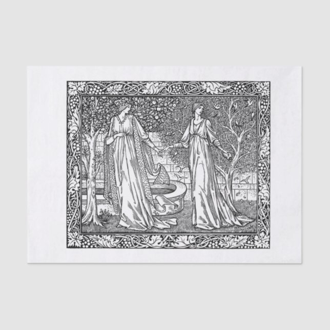 Papel De Seda Arte de época (Anverso)