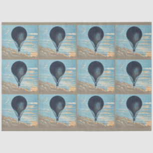 Papel De Seda Arte de guardería de globo aerostático vintage cie