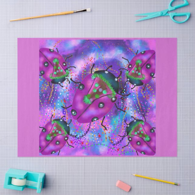 PAPEL DE SEDA ARTE DE LADYBUG (Artesanía)