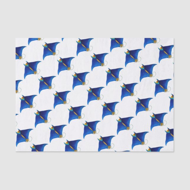 Papel De Seda arte de manta ray (Anverso)